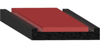 Uni-Grip 0.750" x 0.130" Rubber Tape Seal with 3M Heat-Activated Tape