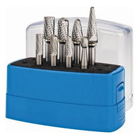 USA-Made 8-Piece 1/4-Inch Burr Tungsten Carbide Tap, Die, and Drill Set