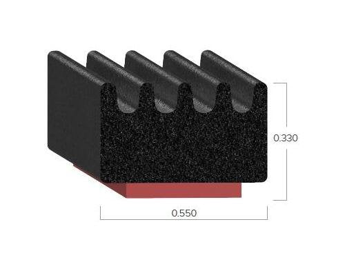 Uni-Grip 0.550 x 0.330 in Tape Seal with 3M Heat-Activated Tape - Image 2