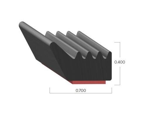 Uni-Grip Sponge Tape Seal - 0.700in Width, 0.400in Height - Image 2