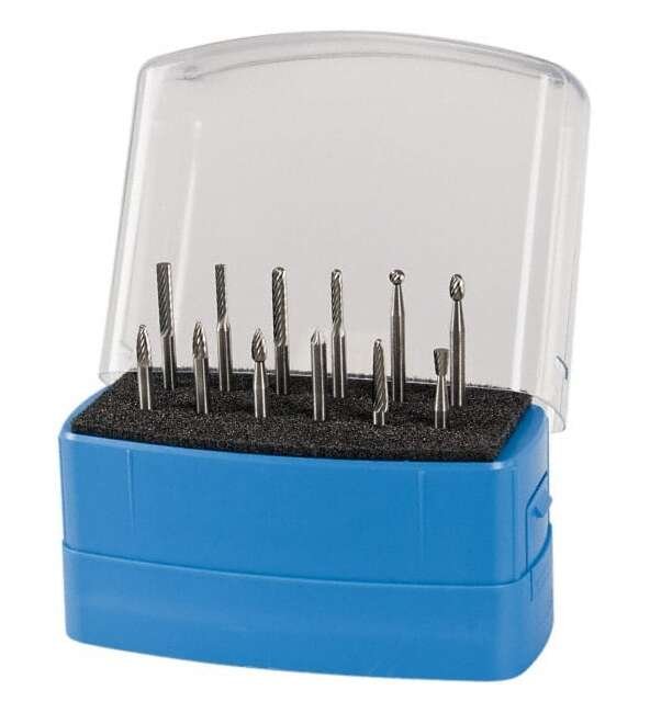 USA-Made Solid Carbide Tap, Die, and Drill Set - 12 Piece 1/8 Inch Shank - Image 1