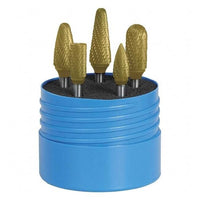 SGSPRO 5 Piece Tungsten Carbide Tap, Die & Drill Set - 1/4 Inch Shank