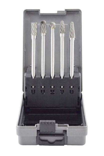 Astro 5 Piece Long Double Cut Carbide Burr Set 4.5 Inch - Image 1