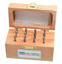 SGSPRO 12-Piece Tungsten Carbide Tap, Die, and Drill Set - 1/8 Inch Shank