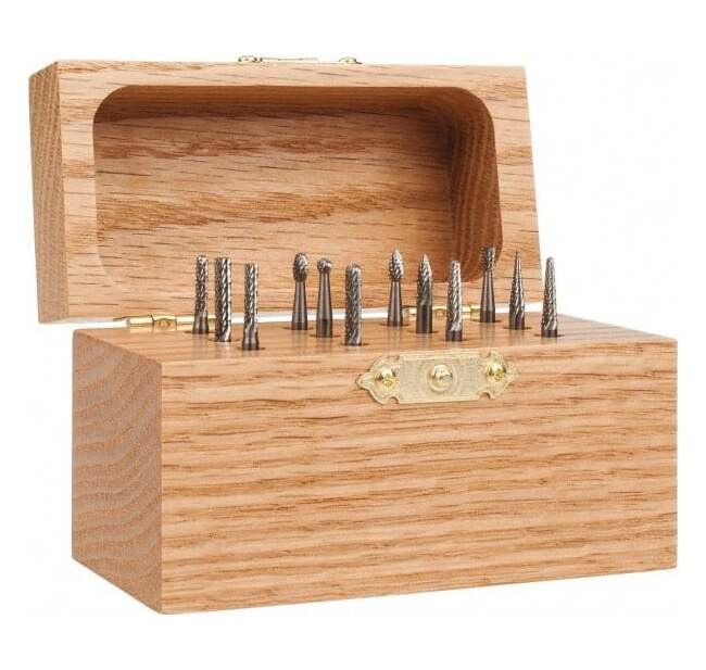 SGSPRO 12-Piece 1/8" Burr Tungsten Carbide Tap, Die, and Drill Set - Image 1