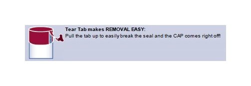 Tear Tab Plastic Cap for Straight Threads - 1-7/16-12 Standard Size - Image 3