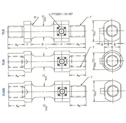 Strainsert Stainless Steel Tension Link with Internal and External Threads - Image 3
