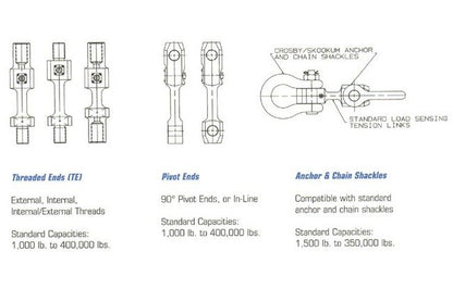 Strainsert TLN Force Sensing Tension Link with Internal Threads - Image 2