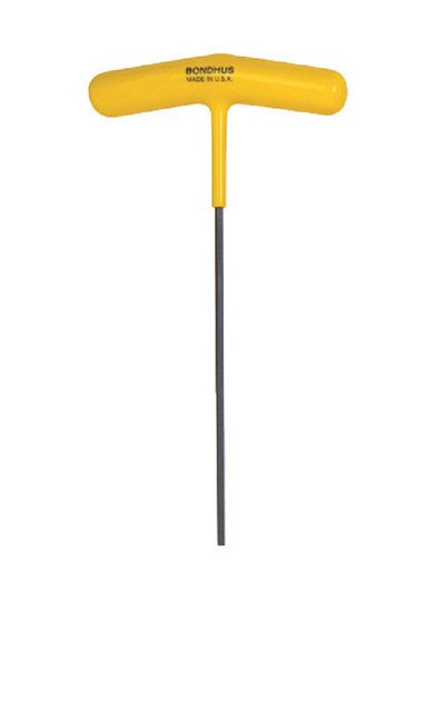 Bondhus 1/8 Inch T-Handle Hex Tool with Cushioned Grip - Image 1
