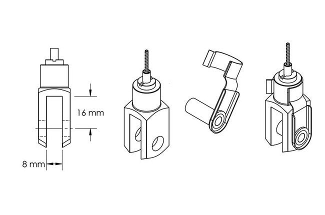 Industrial Fork Gripper for Cable Management - Image 1