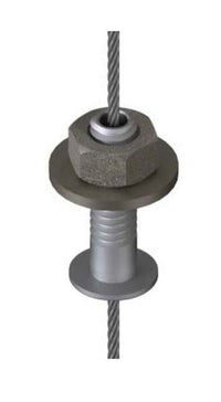 Griplock® Satin Chrome Cable Grommet for 5/8" Ceiling Tile
