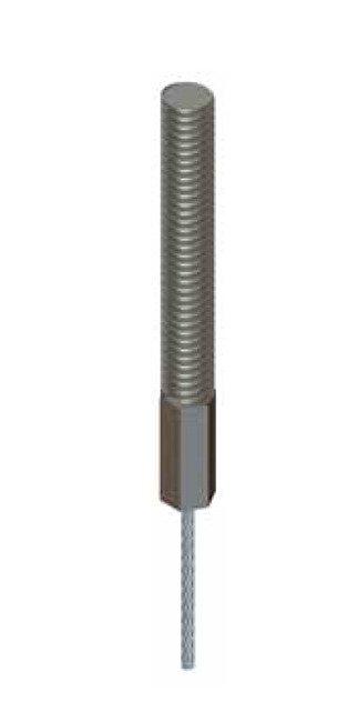 1/4-20 Swaged Stud Terminal for Griplock® Cable System - Image 1