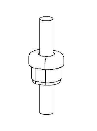 Griplock® Press Fit Hole Power Cord - 18/4 SJT, 0.35 in Diameter, 0.625 in PF Diameter - Image 3