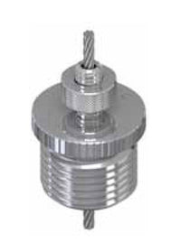 Industrial Cable Gripper with Knurled Top Flange