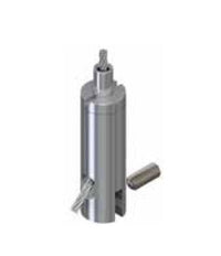 Griplock® Side Exit Gripper with 0.10in Slot - Type 15, Nickel Plated Brass