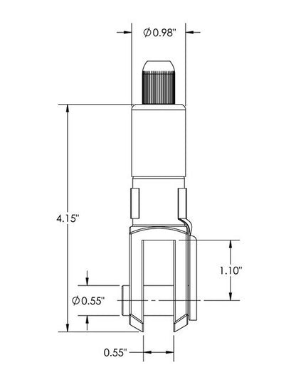 Nickel Plated Bottom Exit Gripper with Fork Attachment - Griplock® Rigging Grippers - Image 2