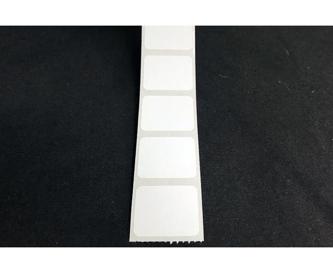 0.9375 x 0.75 Inch Size White Polyester Thermal Transfer Label - Image 2