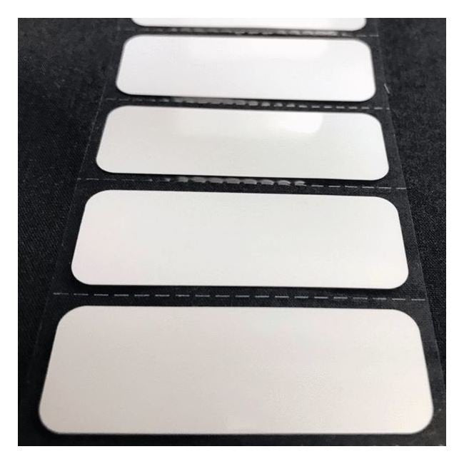 1.75 x 0.625 Inch Size White Polyester Thermal Transfer Label - Image 2