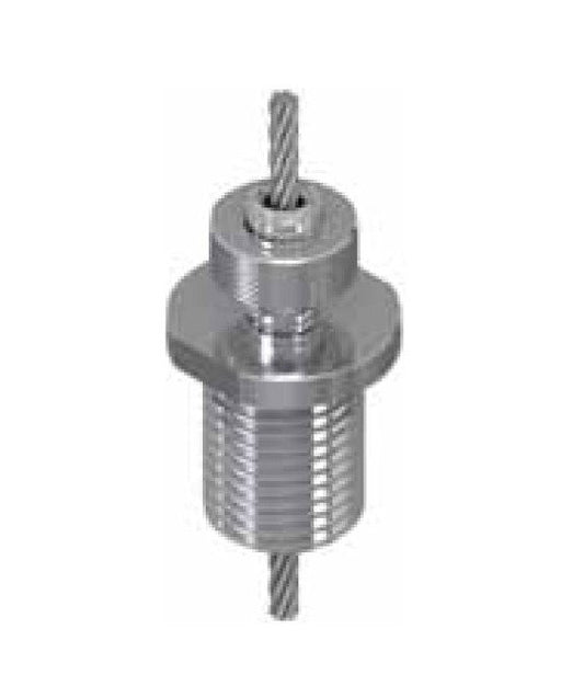 Adjustable Griplock® Cable Suspension System - Type 25 Nickel Plated Brass Gripper - Image 1