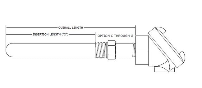 Industrial Grade Straight Thermocouple Assemblies with Metal Protection Tubes - Image 2