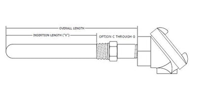 Industrial Grade Straight Thermocouple Assemblies with Metal Protection Tubes - Image 2