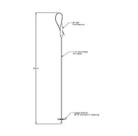 180 in Industrial Cable Kit with Toggle Fixture for Gripper Attachments
