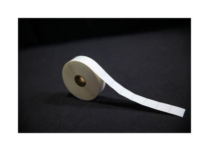 0.9375 x 0.9375 Inch Size Opaque Liner White Thermal Transfer Polyester Label - Image 1