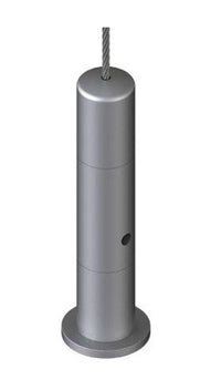Satin Chrome Cable Tensioner for Retail Displays