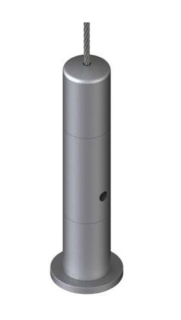 Satin Chrome Cable Tensioner for Retail Displays - Image 1