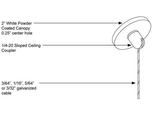 Stainless Steel Canopy Kit with 240-Inch Cable - Image 1