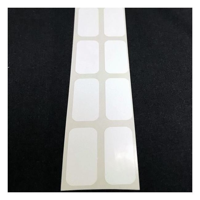 0.5 x 1 Inch Size White Polyester Thermal Transfer Label - Image 2