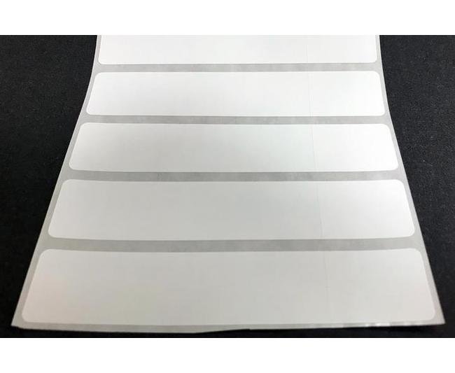 0.96875 x 0.75 and 3 x 0.75 Inch White Paper Thermal Transfer Two Label Set - Image 2