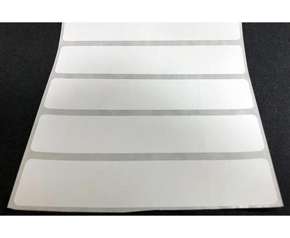 0.96875 x 0.75 and 3 x 0.75 Inch White Paper Thermal Transfer Two Label Set - Image 2