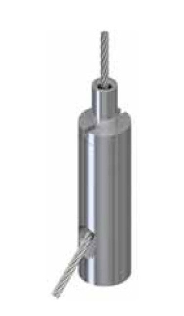 Adjustable Side Exit Gripper with Safety Nut for Aircraft Cable - Image 1