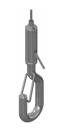 Industrial Cable Gripper with Gated Hook