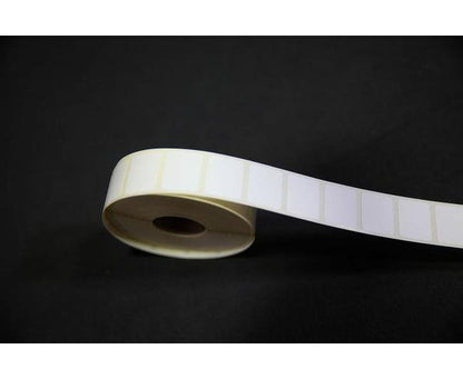 0.9375 x 0.75 Inch Size Opaque Liner White Thermal Transfer Polyester Label - Image 2