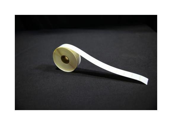 0.9375 x 0.75 Inch Size Opaque Liner White Thermal Transfer Polyester Label - Image 1