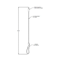 240 in Industrial Cable Kit with 1/4-20 Cable Coupler Fixture