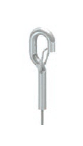 Stainless Steel Cable with Gated Hook Attachment - Image 1
