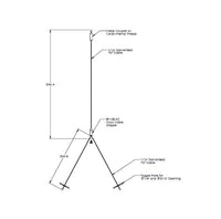 Griplock® 48-inch Industrial Cross-Cable Kit with Ceiling Attachment