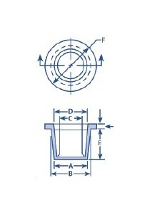 Wide Flange Polyethylene Plug Cap - Image 2