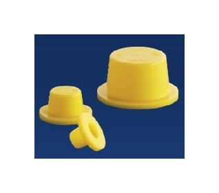 High Visibility Polyethylene Wide Flange Tapered Plug Cap - Image 1