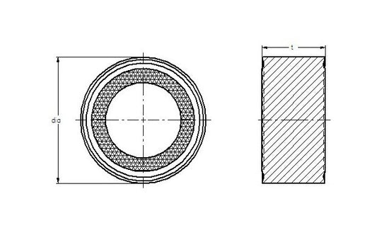 Ultra-Met Round Cutting Tool Insert, 0.622/0.628 in Diameter - Image 1