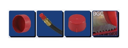 Red Polyethylene Threaded Cap for BSP/Gas Fittings - Image 3