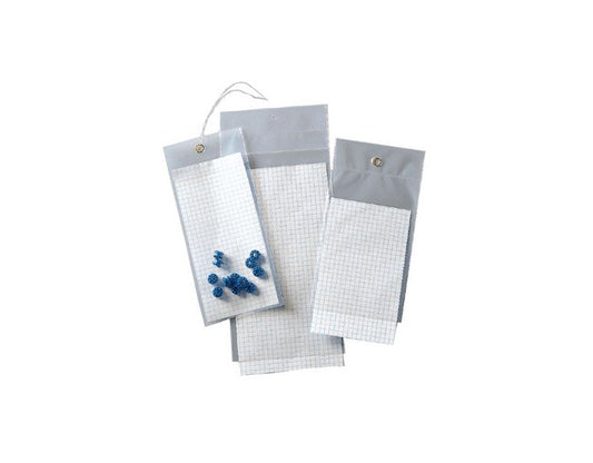6 Inch Tie-on Polyethylene Material Handling Bag with Tamper-Evident Feature - Image 1