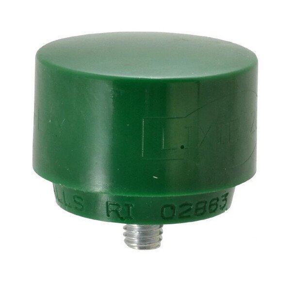 Lixie Urethane Medium Face Hammer Tip (2-inch, Green, 66-496-1) - Image 1
