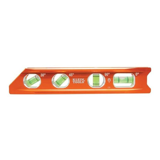 Klein® Rare Earth Magnet Torpedo Billet Level - Aluminum, Magnetic, 4 Vials - Image 1