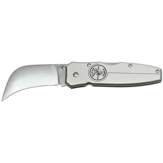 Klein® 6-5/8 in. Lockback Knife - AUS 8 Stainless Steel Blade, Anodized Aluminum Handle - Image 1