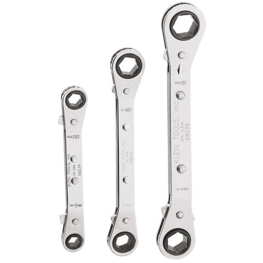 Klein® Ratcheting Box Wrench Set - Offset Reversible Hand Tools - Image 1