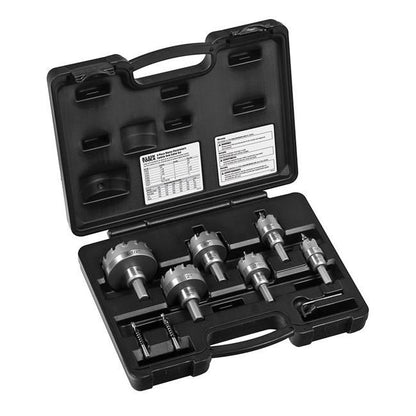 Klein® 8 Piece Master Electricians Carbide-Tipped Hole Cutter Kit - Image 1